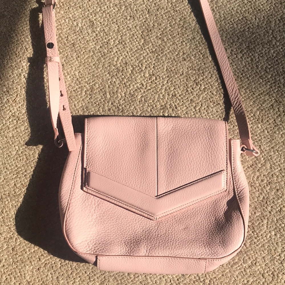 Halston Heritage blush pink crossbody bag
